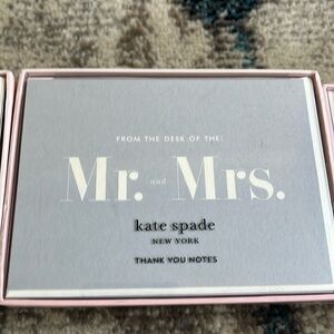 Kate Spade Mr & Mrs Thank You cards.  NWT 7 boxes, 70 cards total
